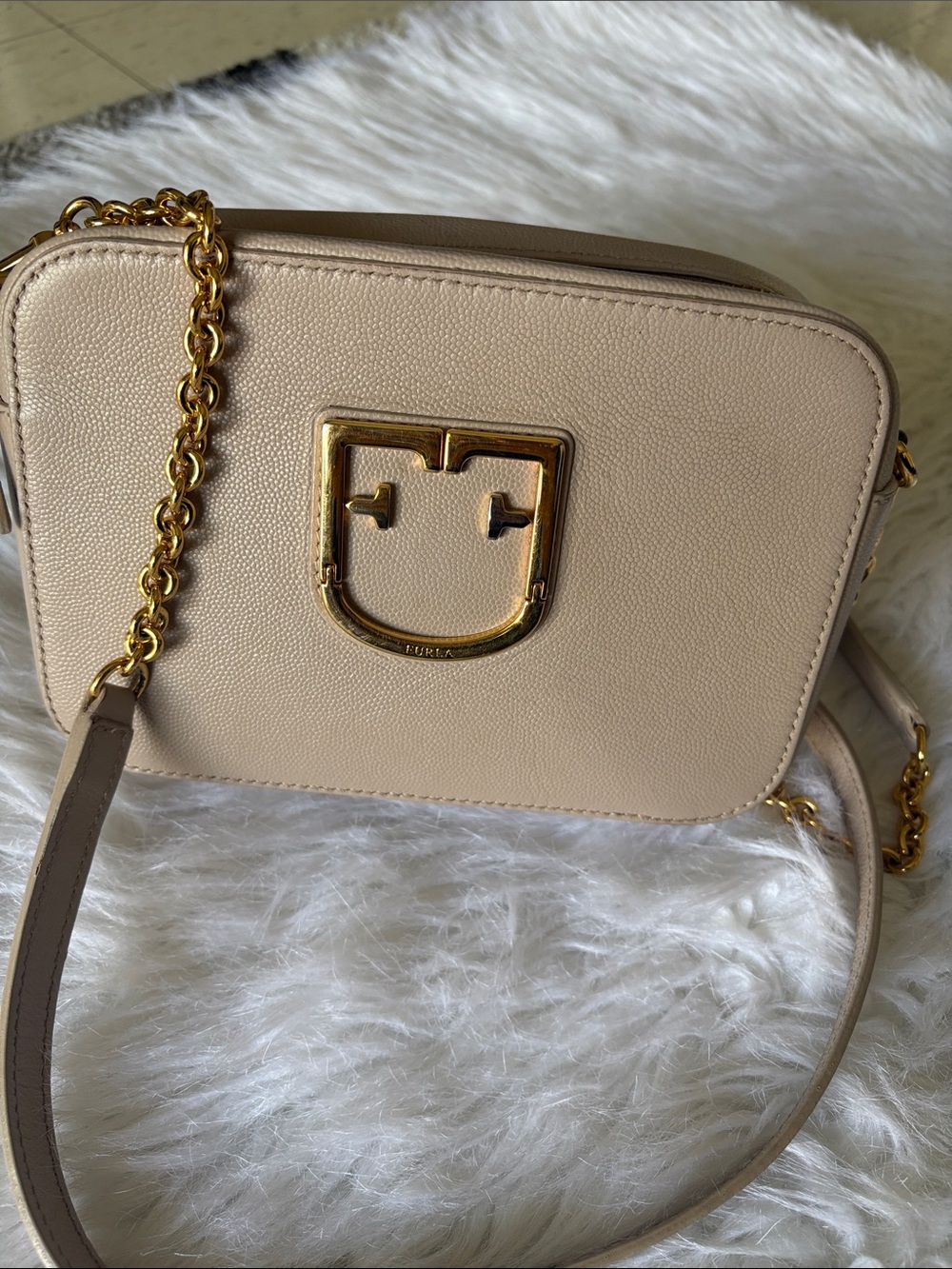Furla Taupe with crossbody bag